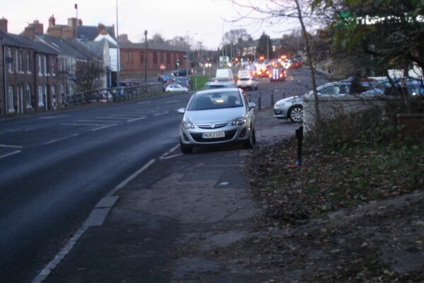 The photo for Parking in cycle lane by car hire.